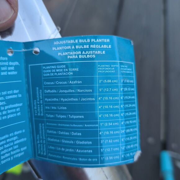 2 Adjustable Bulb Planters by Boom - Gardening Bulb Blanders, Squeeze Handle - Picture 10 of 12